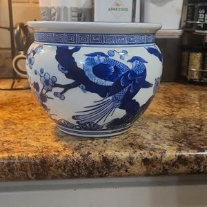 Home Decoration white and blue porcelain